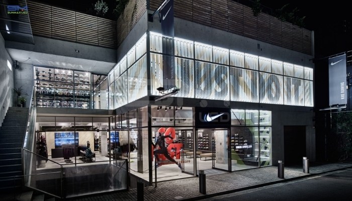 Màn hình LED trong suốt của Nike