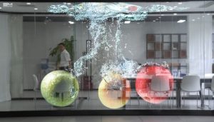 Màn hình LED trong suốt tạo điểm nhấn và thu hút người đi lại