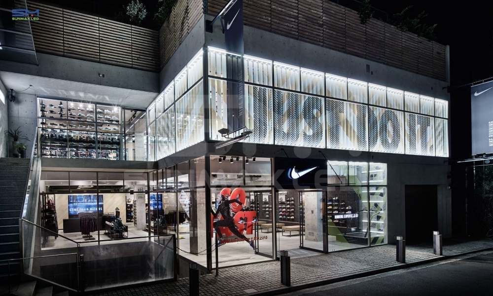 Màn hình LED trong suốt của Nike