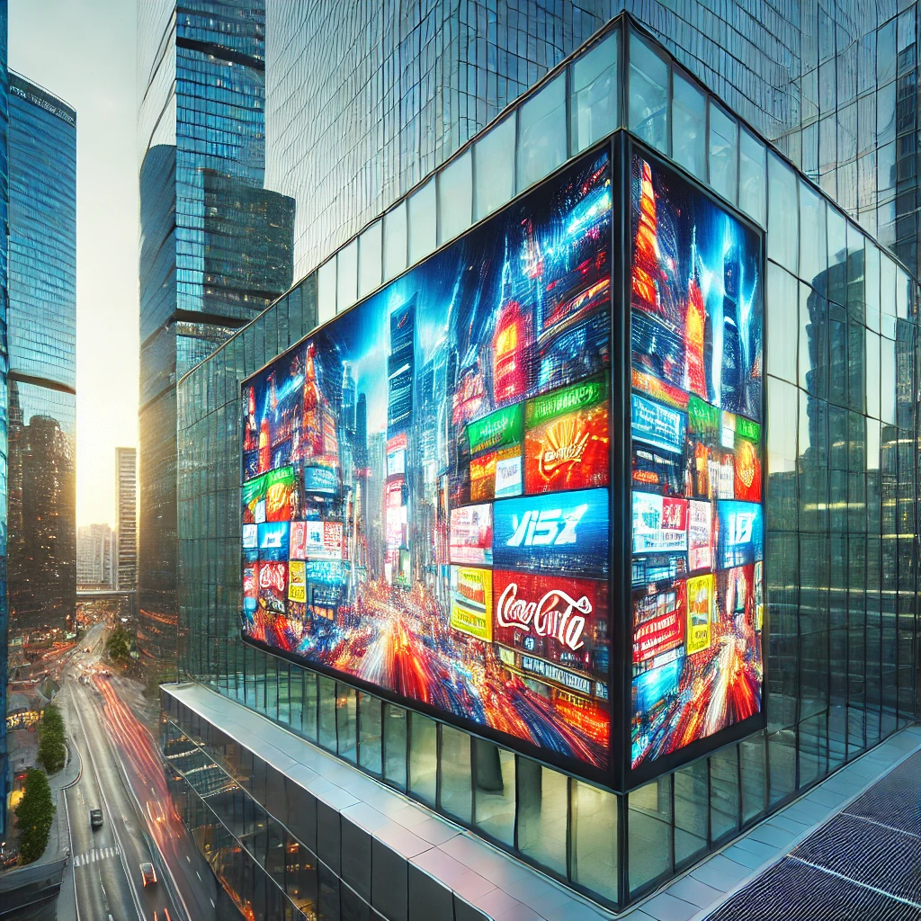 Màn hình led dán kính