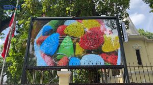 màn hình led hoàn thiện tại đại sứ quán iran