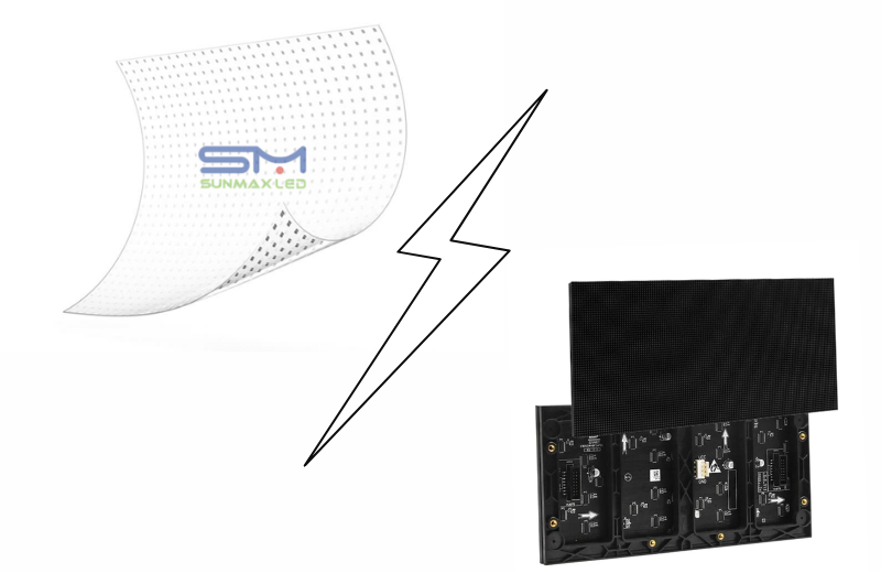 So sánh màn hình Led Film và Led Modlue