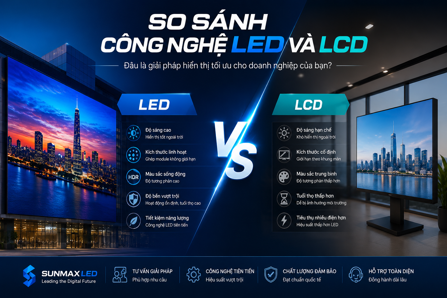 Phân Tích So Sánh Công Nghệ LED Và LCD