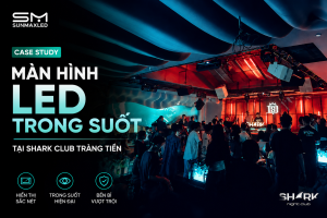 Case Study: Màn Hình LED Trong Suốt Tại Shark Club Tràng Tiền | SunmaxLED