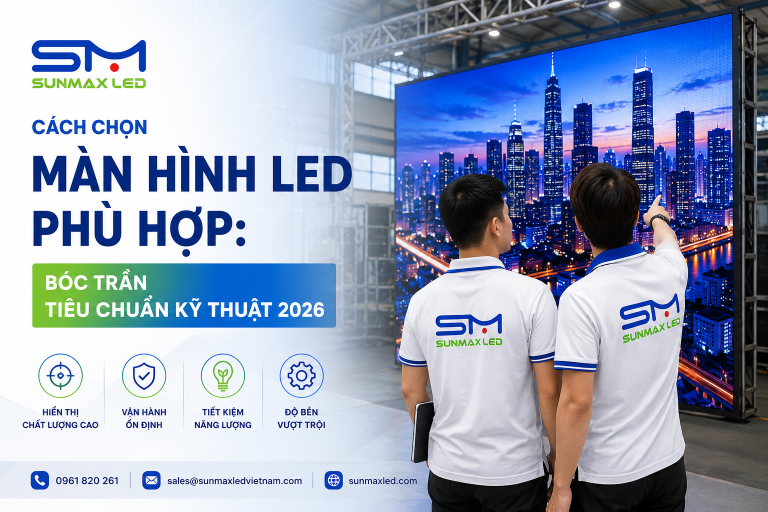 Cách Chọn Màn Hình LED Phù Hợp: Bóc Trần Tiêu Chuẩn Kỹ Thuật 2026