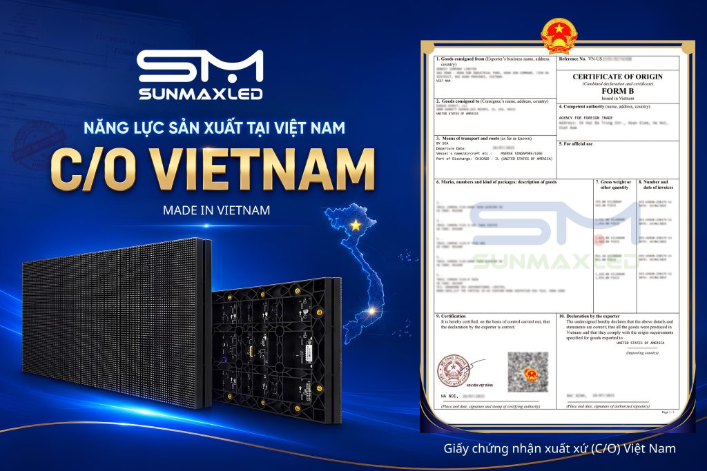 SunmaxLED Nâng Cao Năng Lực Sản Xuất Màn Hình LED Tại Việt Nam