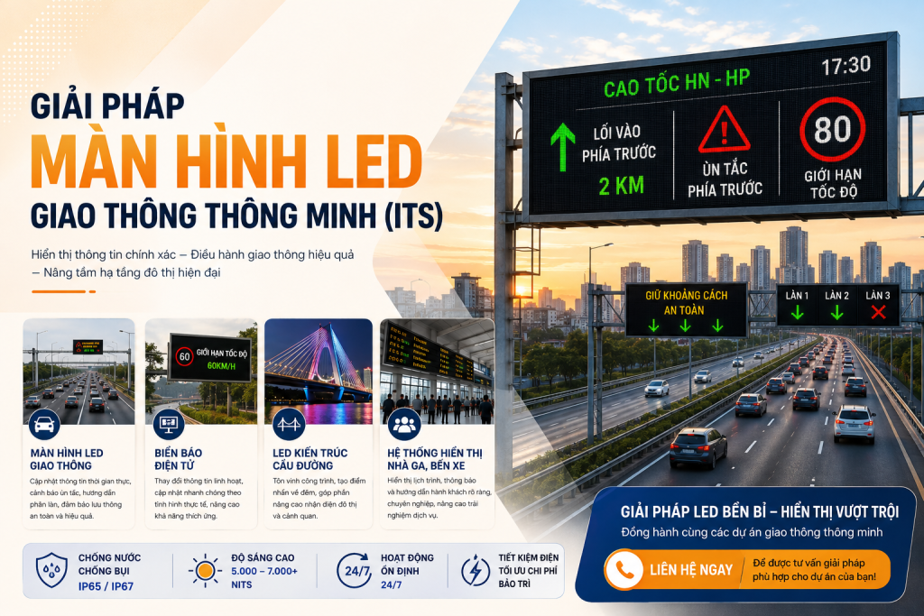 Giải Pháp Màn Hình LED Giao Thông Thông Minh (ITS) | SunmaxLED