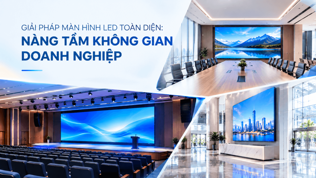 GIẢI PHÁP MÀN HÌNH LED TOÀN DIỆN: NÂNG TẦM KHÔNG GIAN DOANH NGHIỆP CÙNG SUNMAXLED