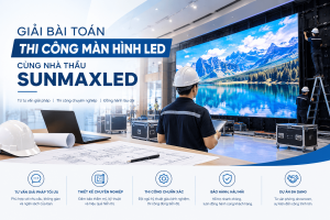 Giải Bài Toán Thi Công Màn Hình LED Cùng Nhà Thầu SunmaxLED