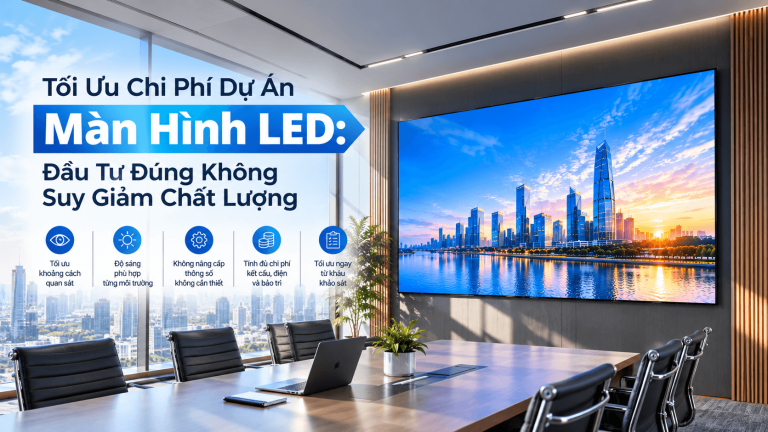 Tối Ưu Chi Phí Dự Án Màn Hình LED: Đầu Tư Đúng Không Suy Giảm Chất Lượng