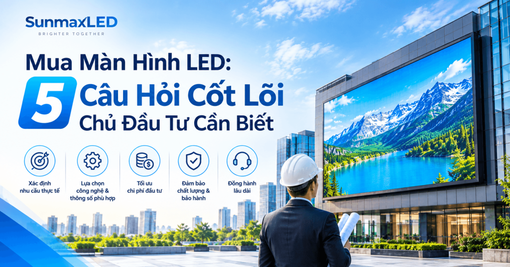 Mua Màn Hình LED: 5 Câu Hỏi Cốt Lõi Chủ Đầu Tư Cần Biết | SunmaxLED